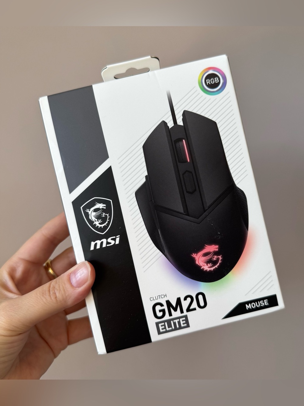Brand New in Box MSI Clutch GM20 Elite Gaming Mouse
